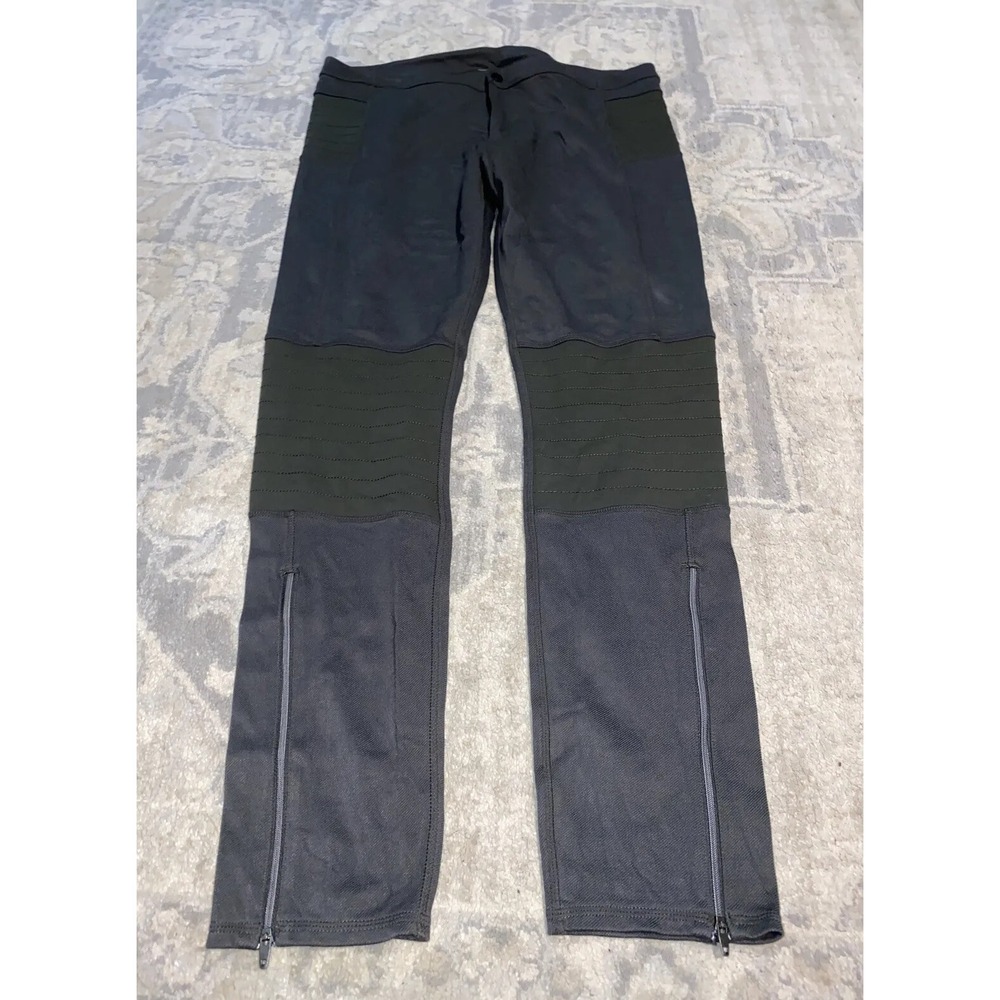 ATHLETA Womens Size 16 Tall Green-Grayish RN# 54023 Rayon Blend‎ Pants Zippers